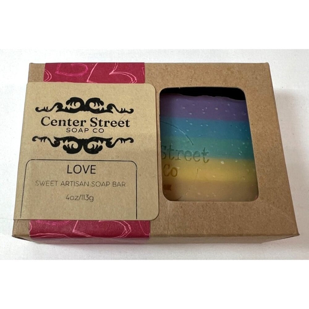 Center Street Soap Co. Love Sweet Artisan Soap Bar 4oz